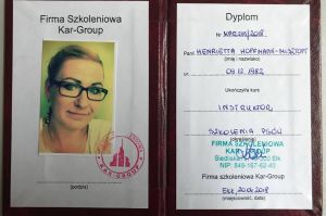 certyfikat szkolenie psów